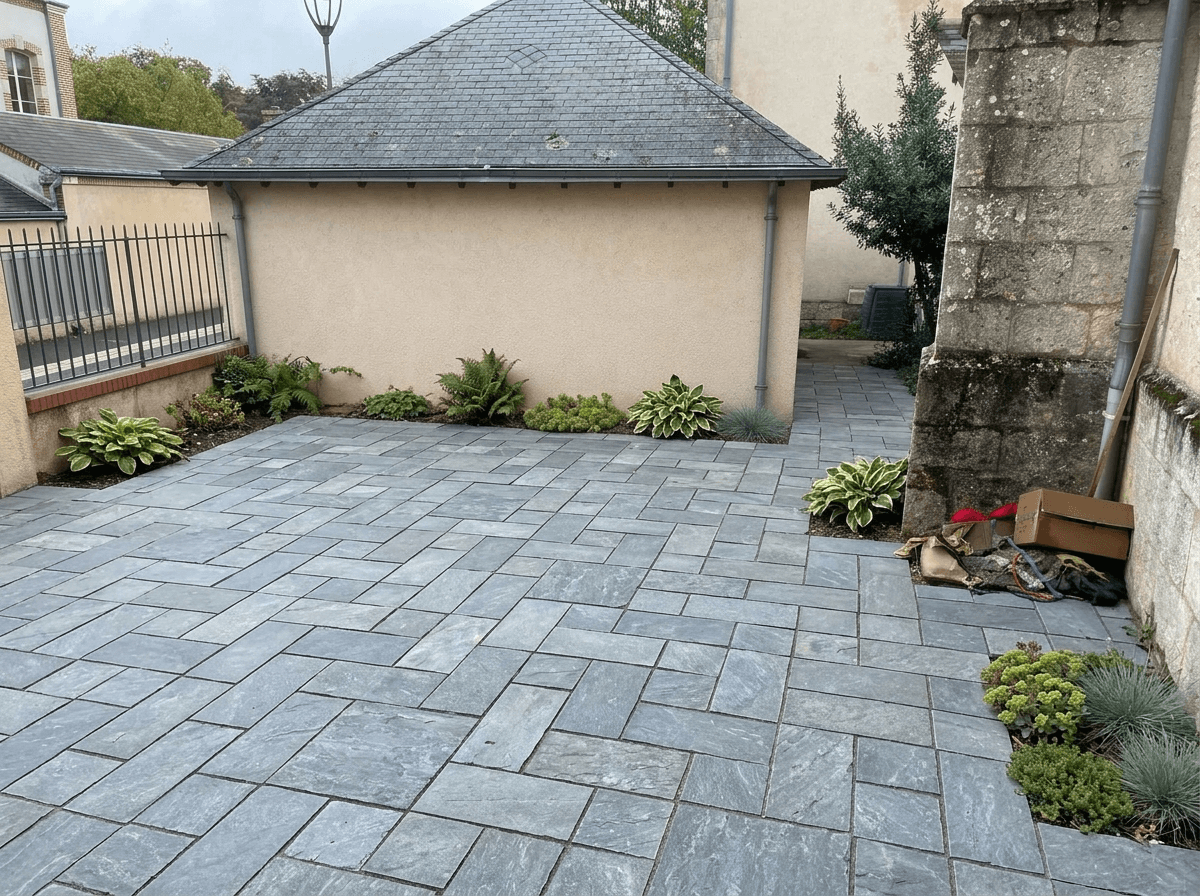 Yard design in no_style style — photo by GenRoom AI