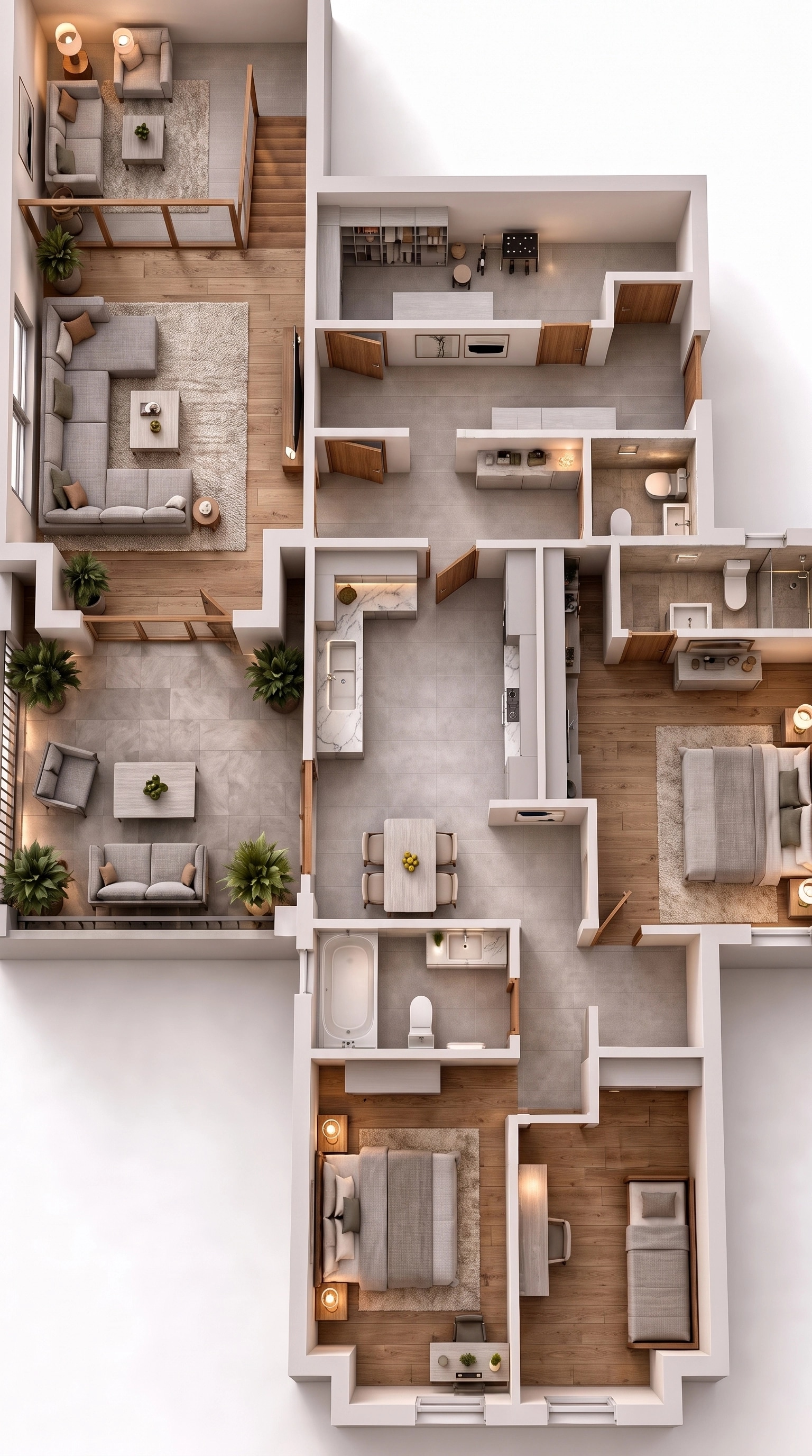 Interior design in Contemporary style — Living Room by GenRoom AI