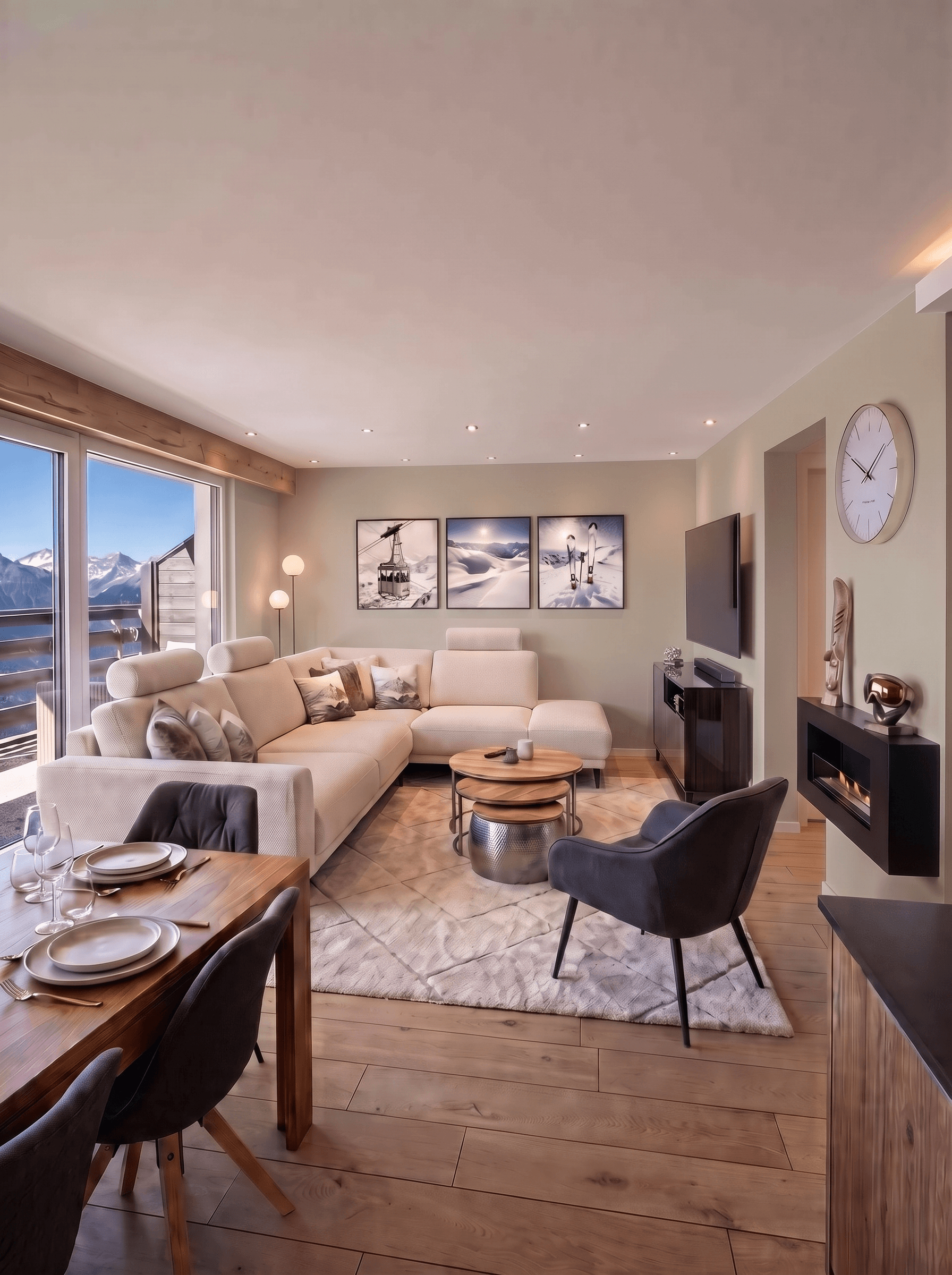 Interior design in Contemporary style — Living Room by GenRoom AI