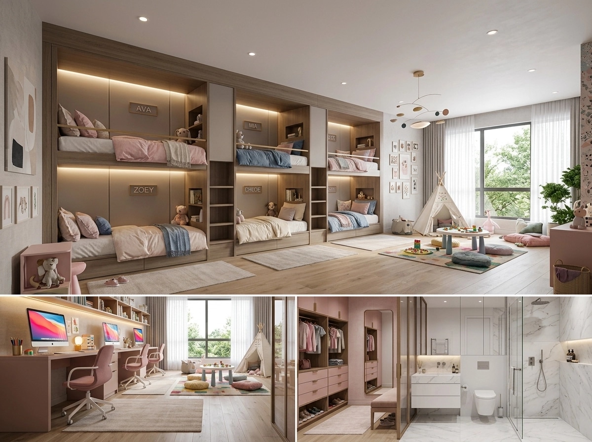 Contemporary Quarto Infantil design — interior photo by GenRoom AI