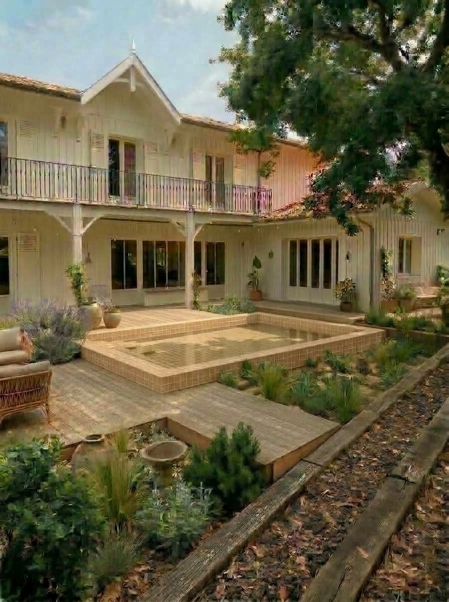 Landscape design in Eco Natural Garden style — Yard by GenRoom AI