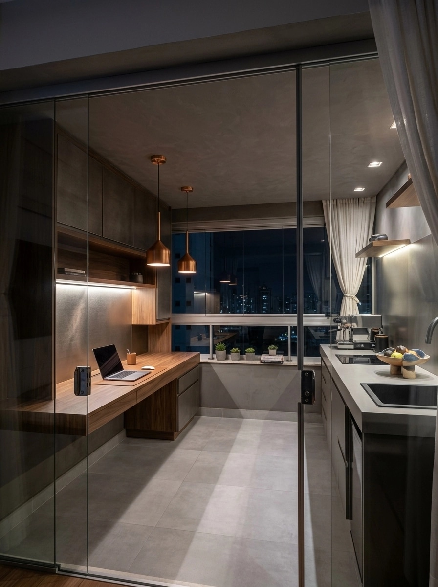 Interior design in Contemporary style — balcony by GenRoom AI