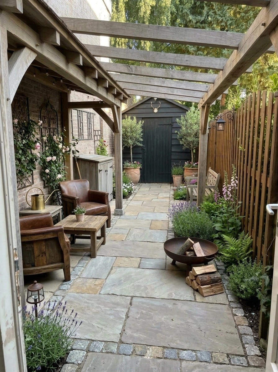 Country Rustic Garden Yard design — yard photo by GenRoom AI