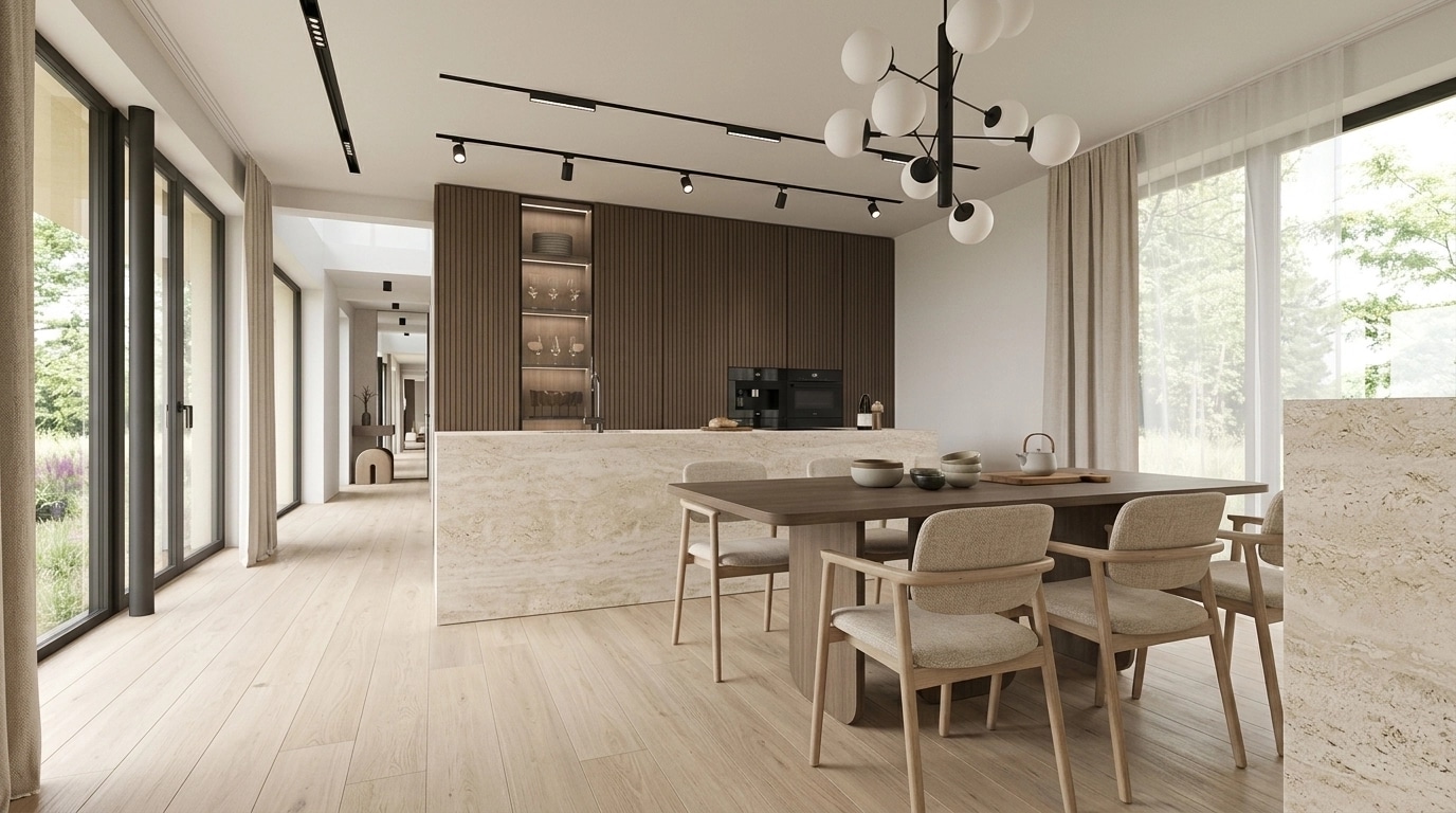 Japandi Kitchen design — interior photo by GenRoom AI