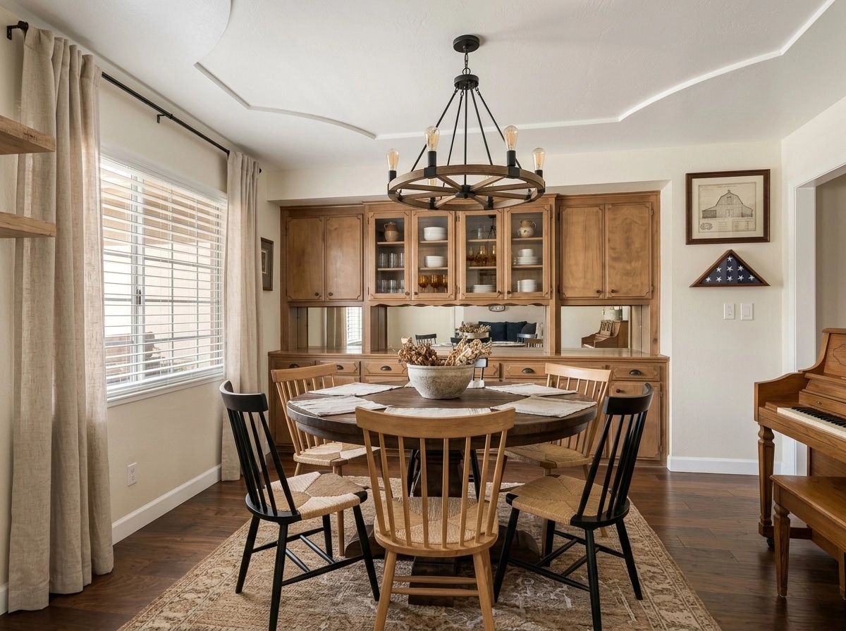 Interior design in Modern Farmhouse style — dining_room by GenRoom AI
