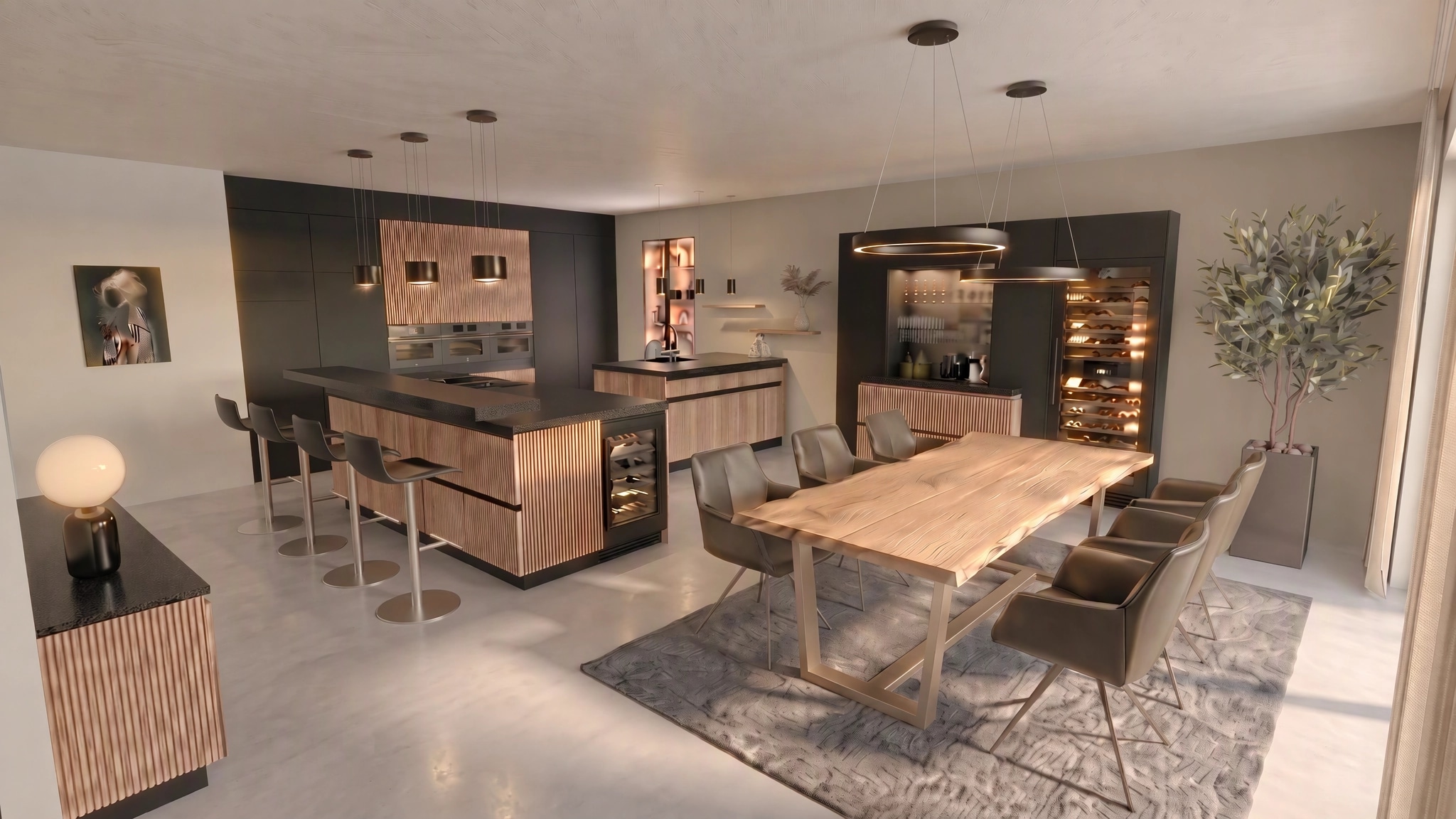 Kitchen interior in no_style style — photo by GenRoom AI