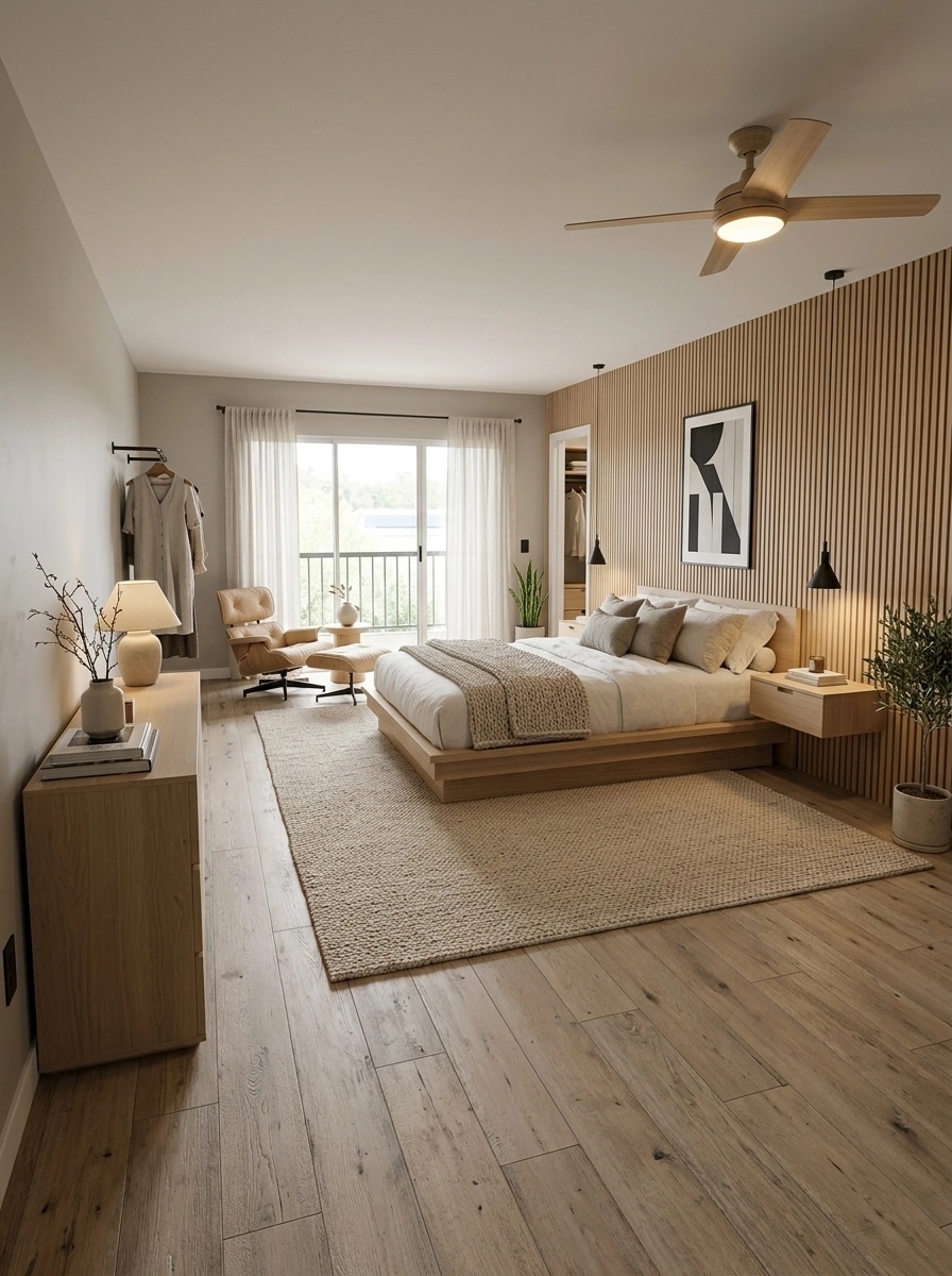 Interior design in Scandinavian style — Bedroom by GenRoom AI