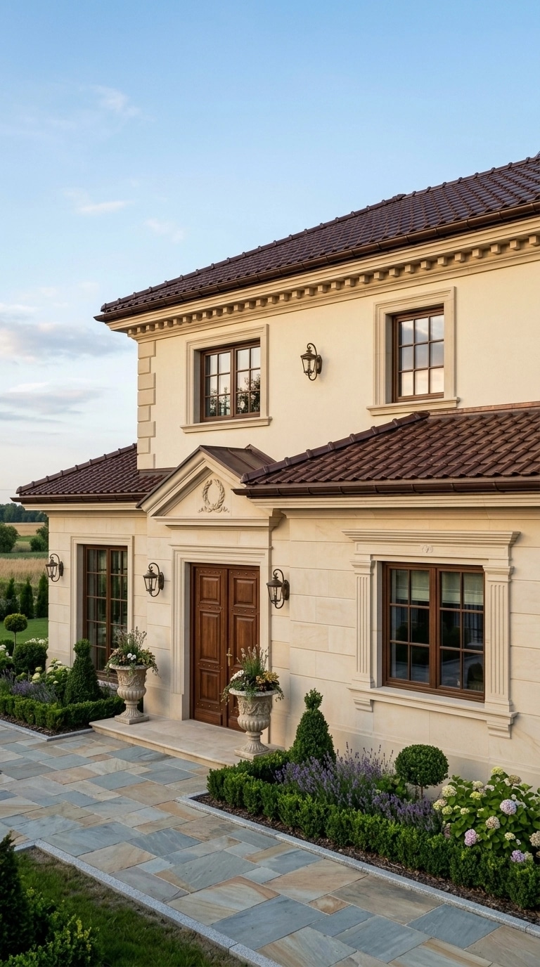 Neoclassic Facade Fachada design — facade photo by GenRoom AI