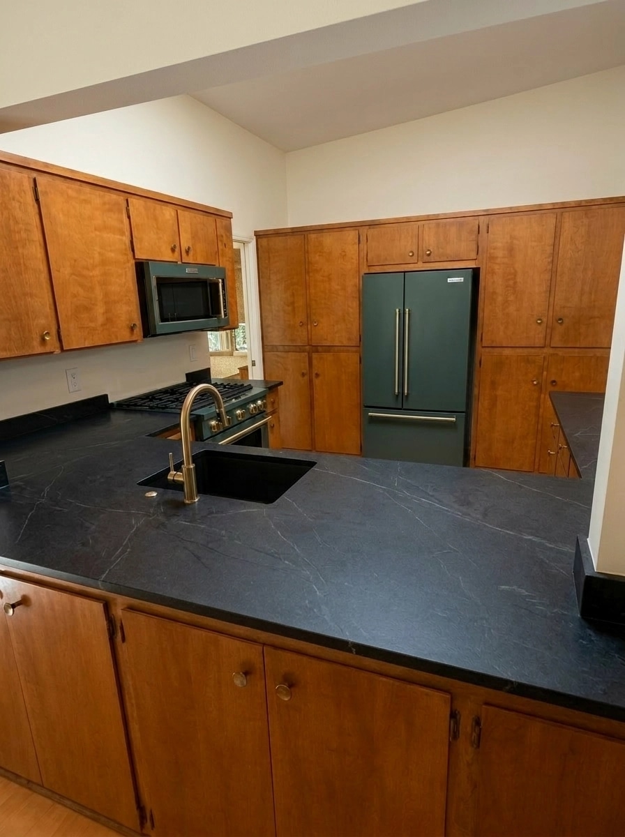 Mid-Century Modern Kitchen design — interior photo by GenRoom AI