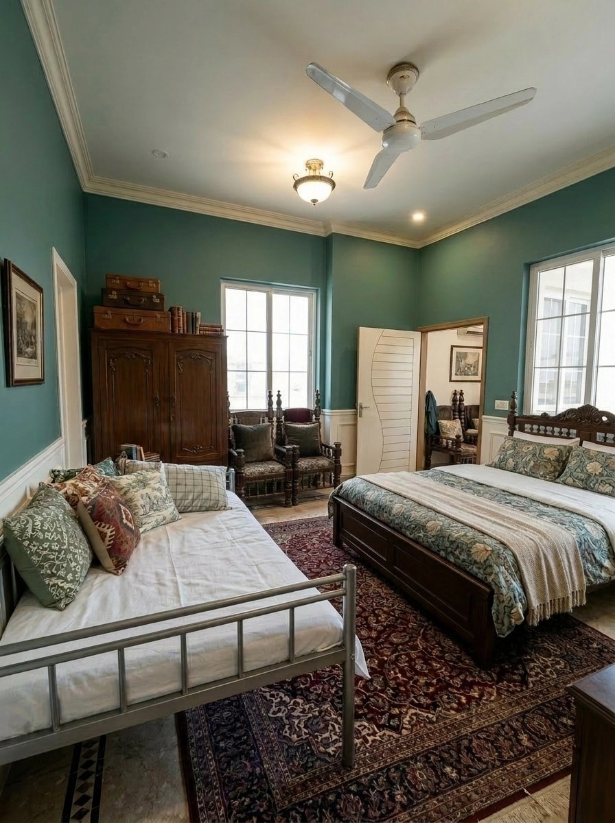 Interior design in British style — Bedroom by GenRoom AI