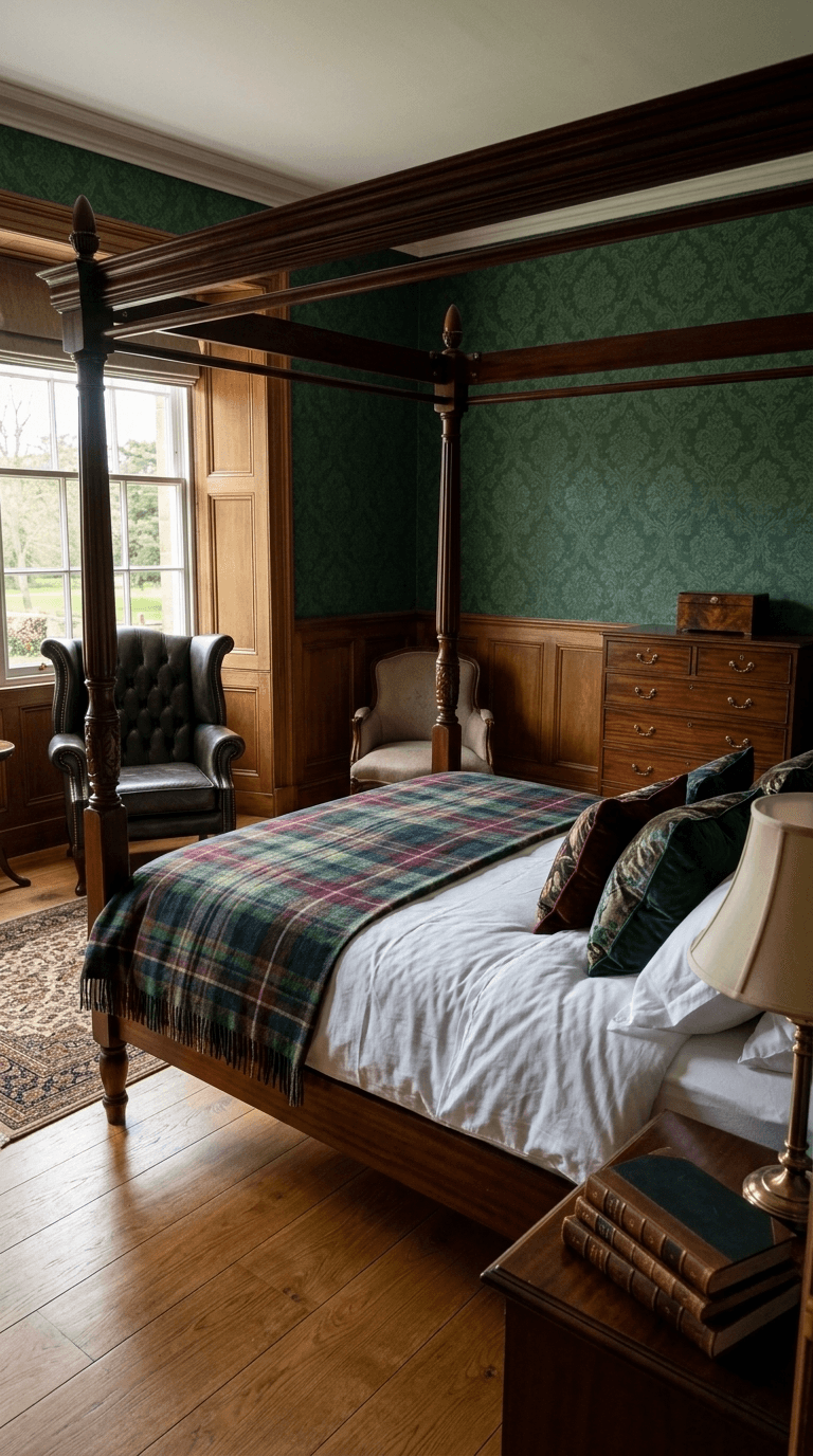 British Bedroom design — interior photo by GenRoom AI