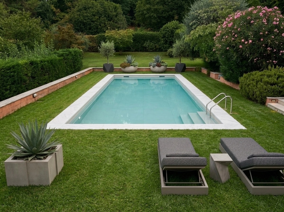 Landscape design in Minimalist Yard style — Yard by GenRoom AI