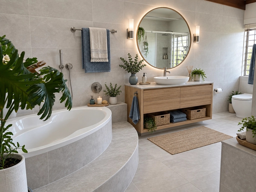Interior design in Scandinavian style — Bathroom by GenRoom AI