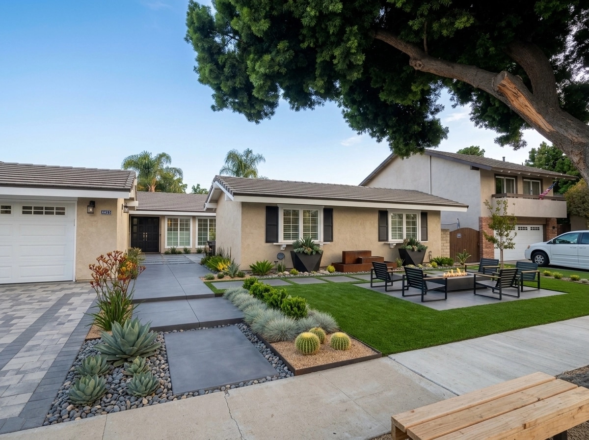 Landscape design in Contemporary Yard style — Yard by GenRoom AI