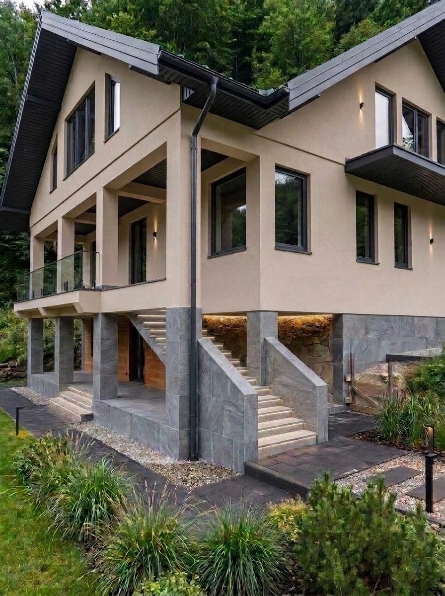 Contemporary Facade Facade design — facade photo by GenRoom AI