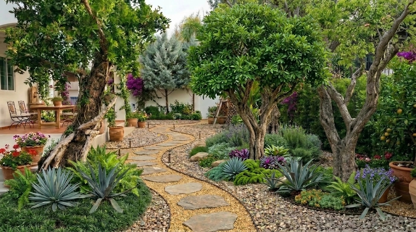 Mediterranean Yard Yard design — yard photo by GenRoom AI