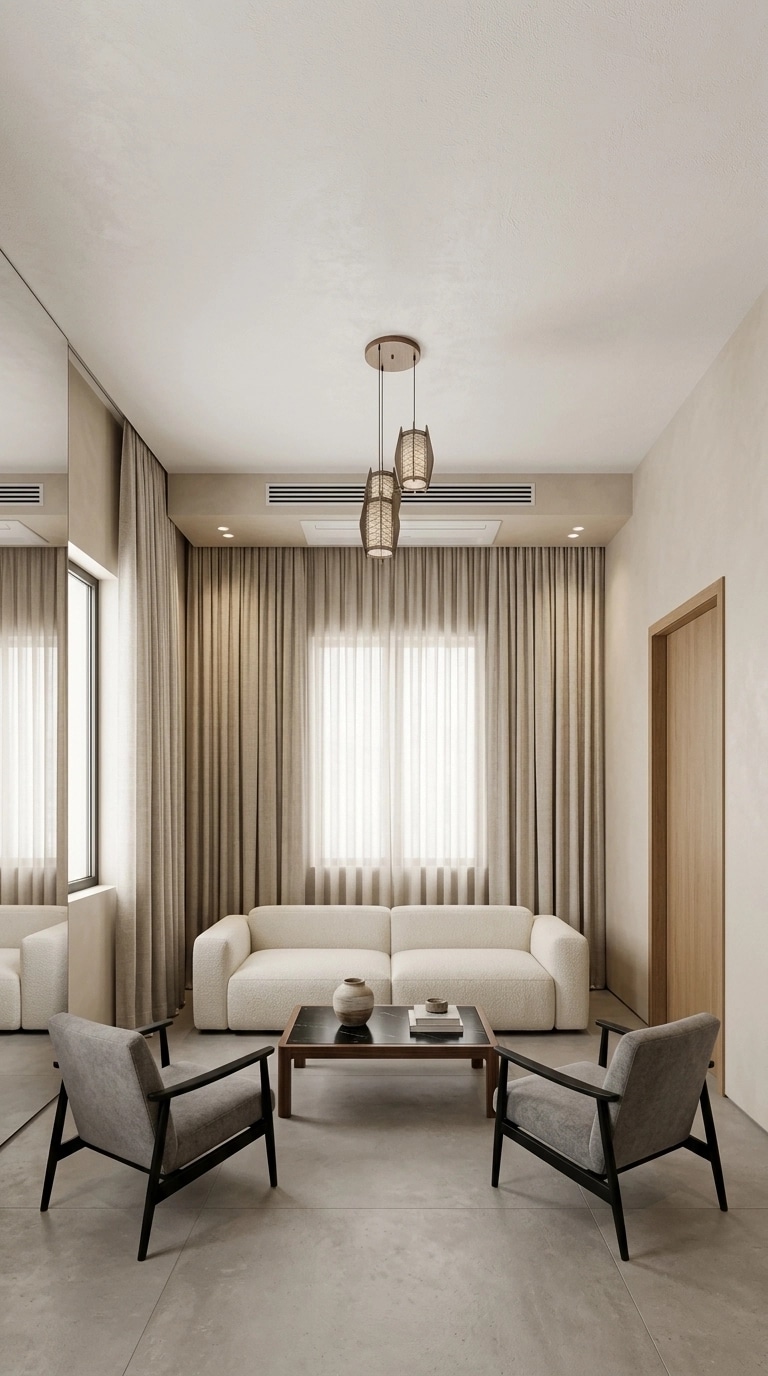 Minimalism Living Room design — interior photo by GenRoom AI