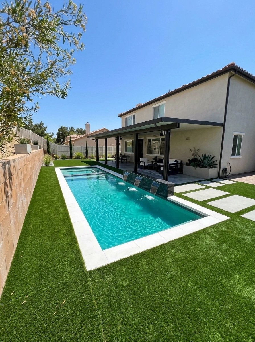 Landscape design in Minimalist Yard style — Yard by GenRoom AI