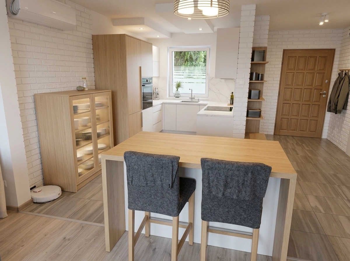 Interior design in Scandinavian style — Kitchen by GenRoom AI