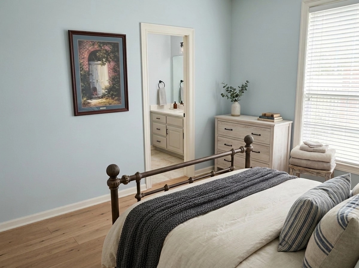 Modern Farmhouse Bedroom design — interior photo by GenRoom AI