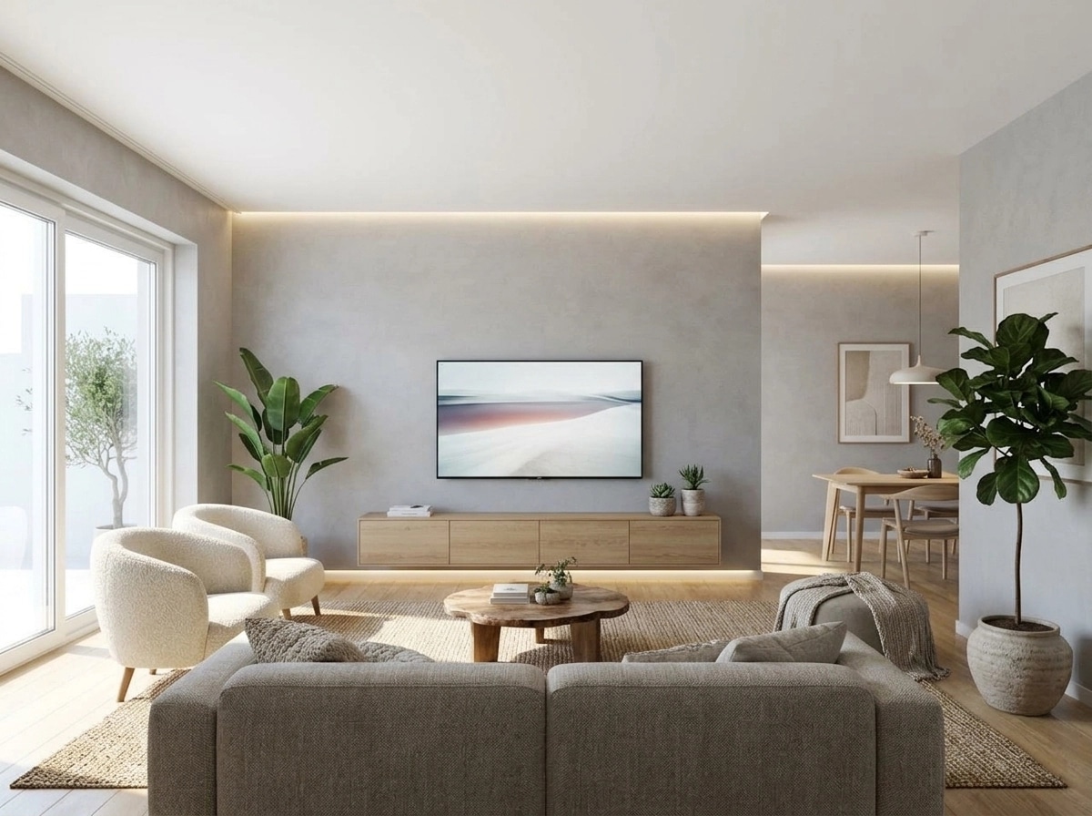 Scandinavian Living Room design — interior photo by GenRoom AI