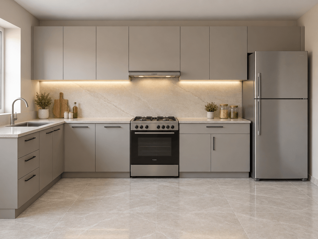 Minimalism Kitchen design — interior photo by GenRoom AI