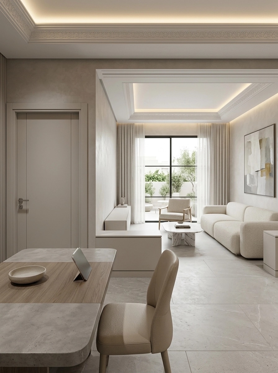 Minimalism Living Room design — interior photo by GenRoom AI