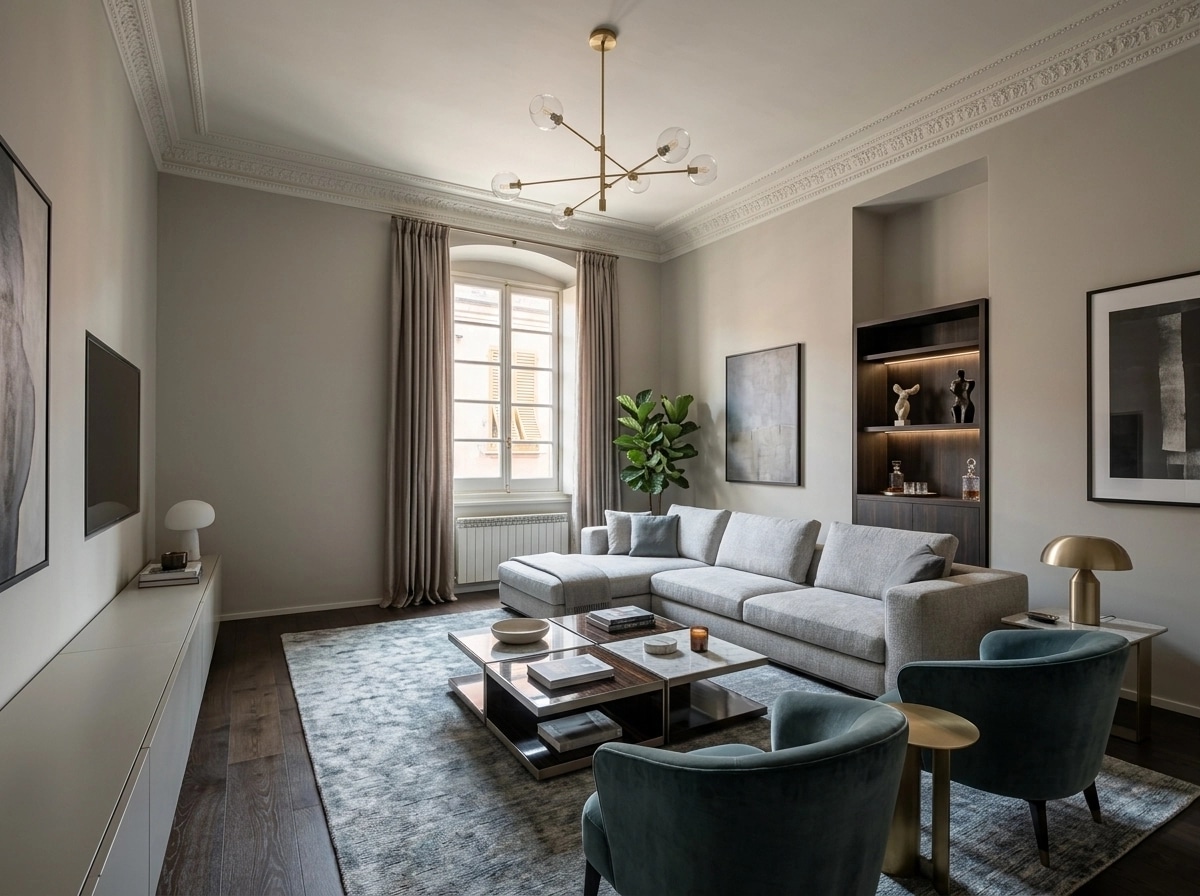Interior design in Contemporary style — Living Room by GenRoom AI