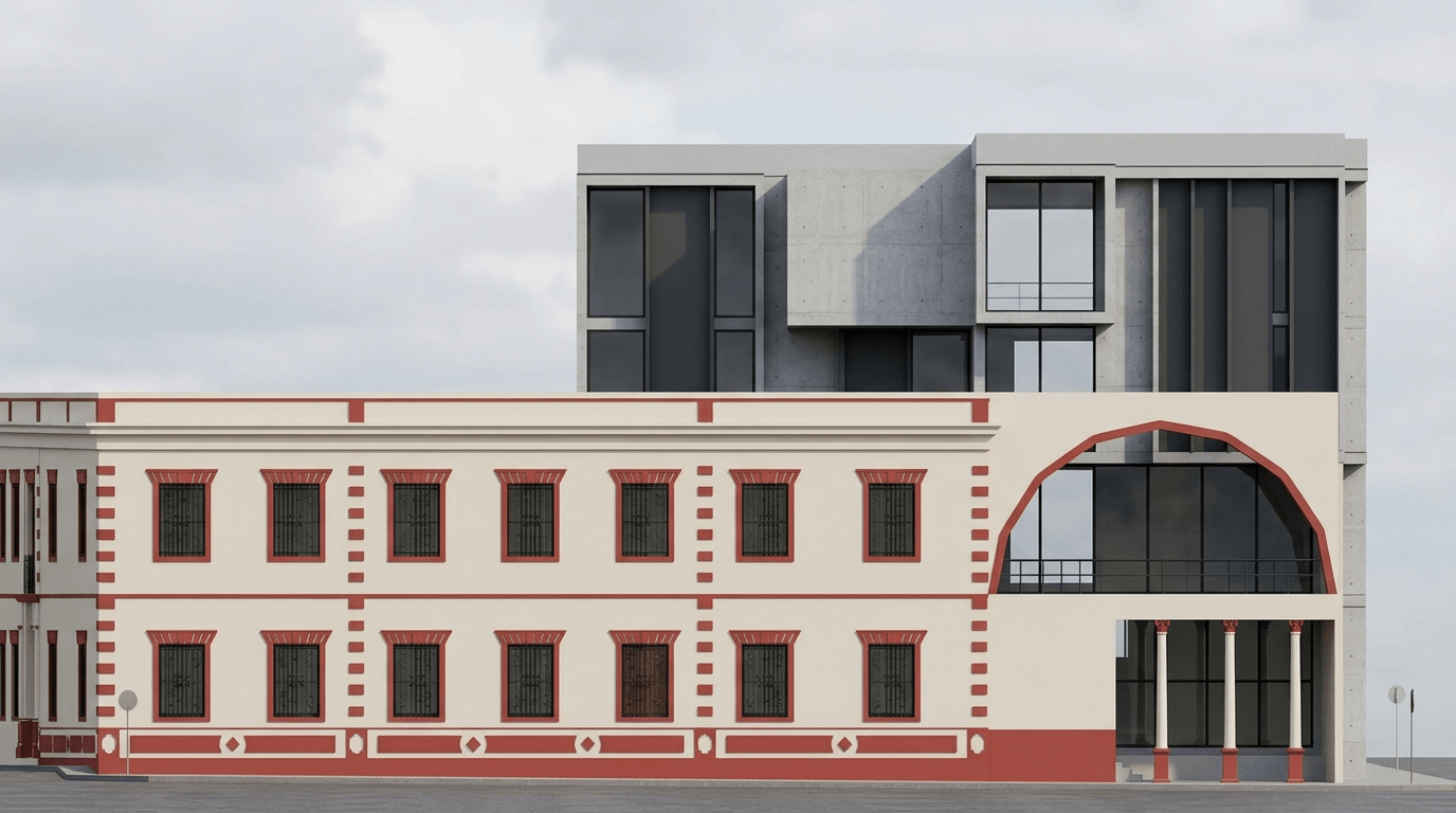 Classic Facade Facade design — facade photo by GenRoom AI