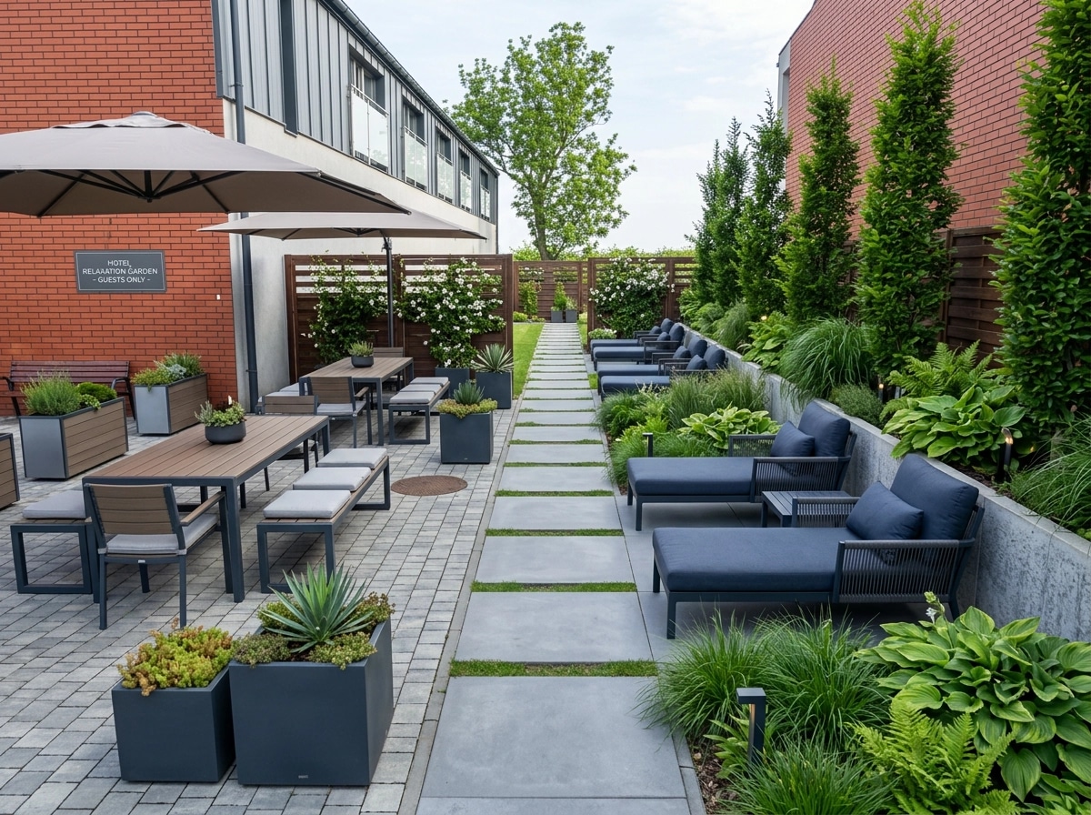 Landscape design in Contemporary Yard style — Yard by GenRoom AI