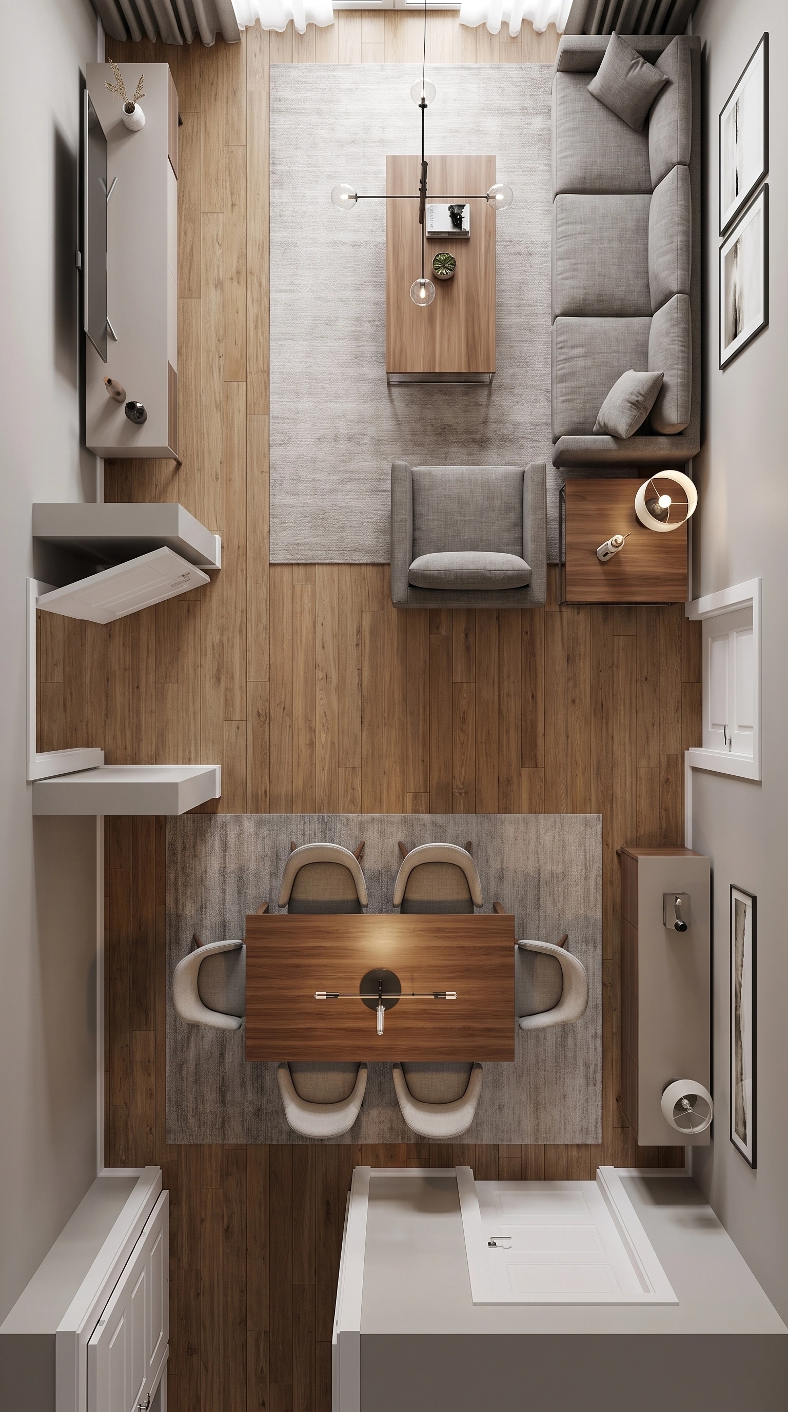 Interior design in Contemporary style — Living Room by GenRoom AI