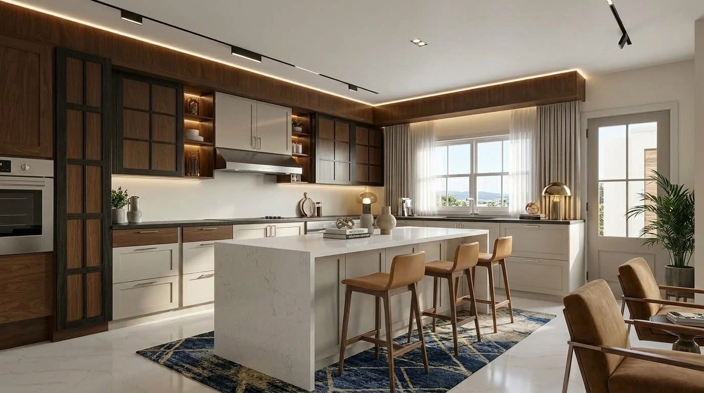 Interior design in Contemporary style — Living Room by GenRoom AI