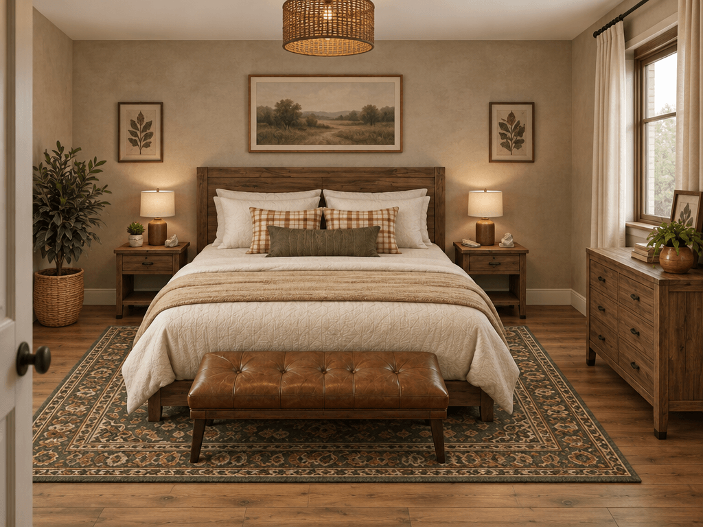 Design d'intérieur en style Rustic — Chambre par GenRoom AI