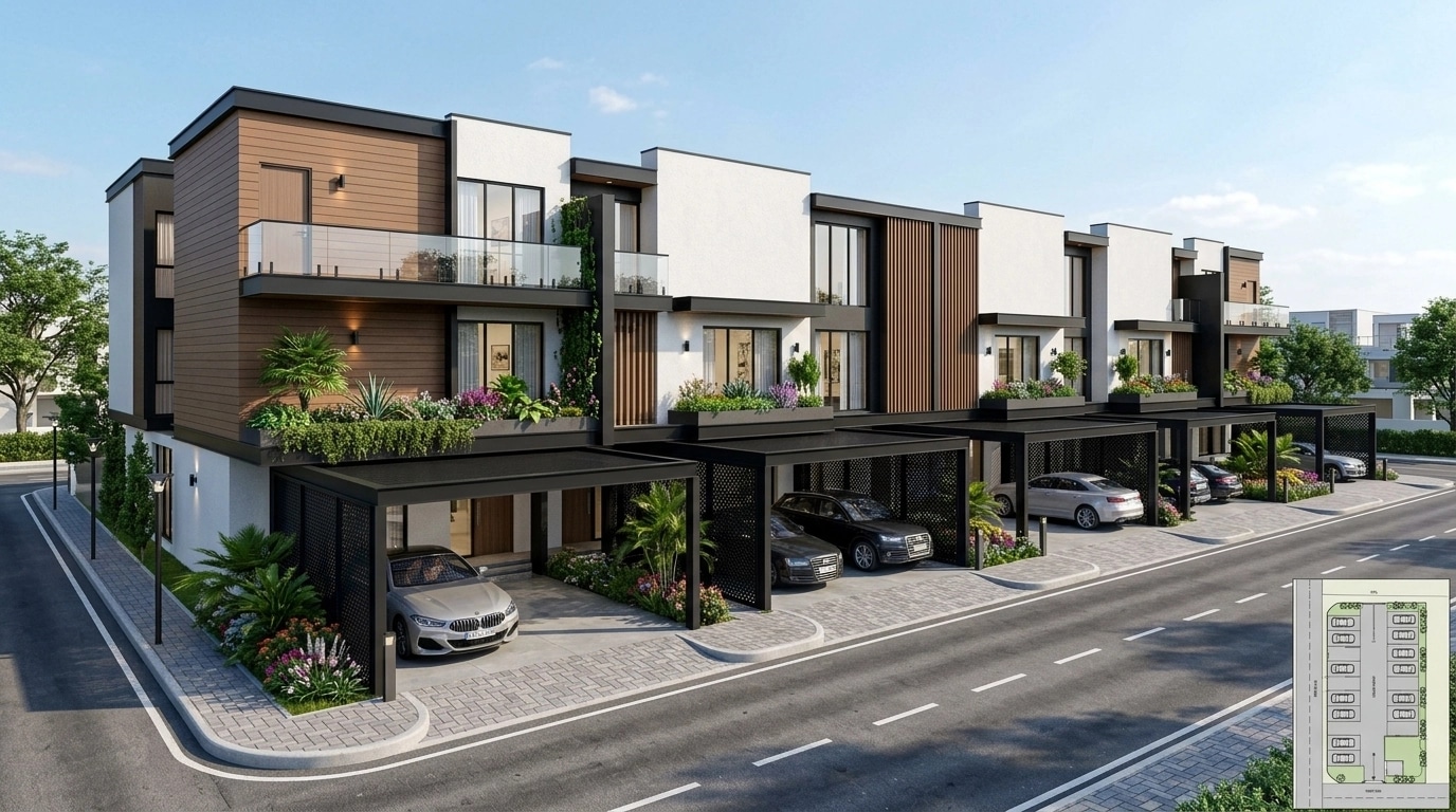 Facade design in Contemporary Facade style — Facade by GenRoom AI