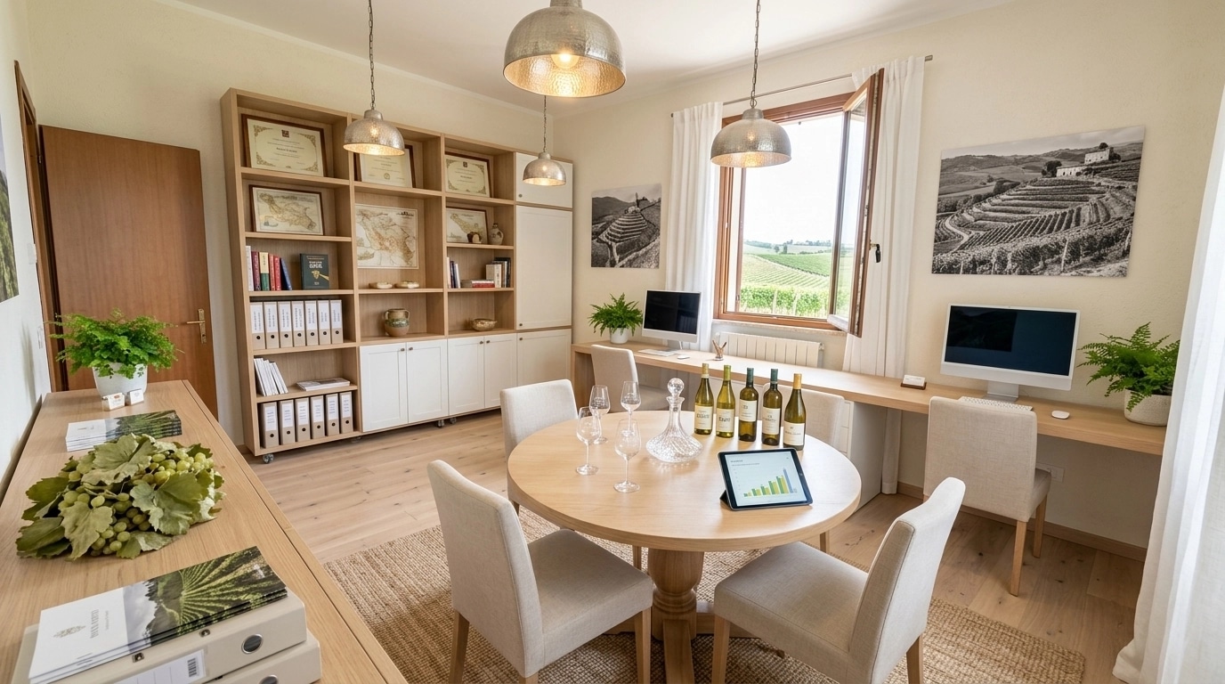 Interior design in Modern Farmhouse style — office_space by GenRoom AI