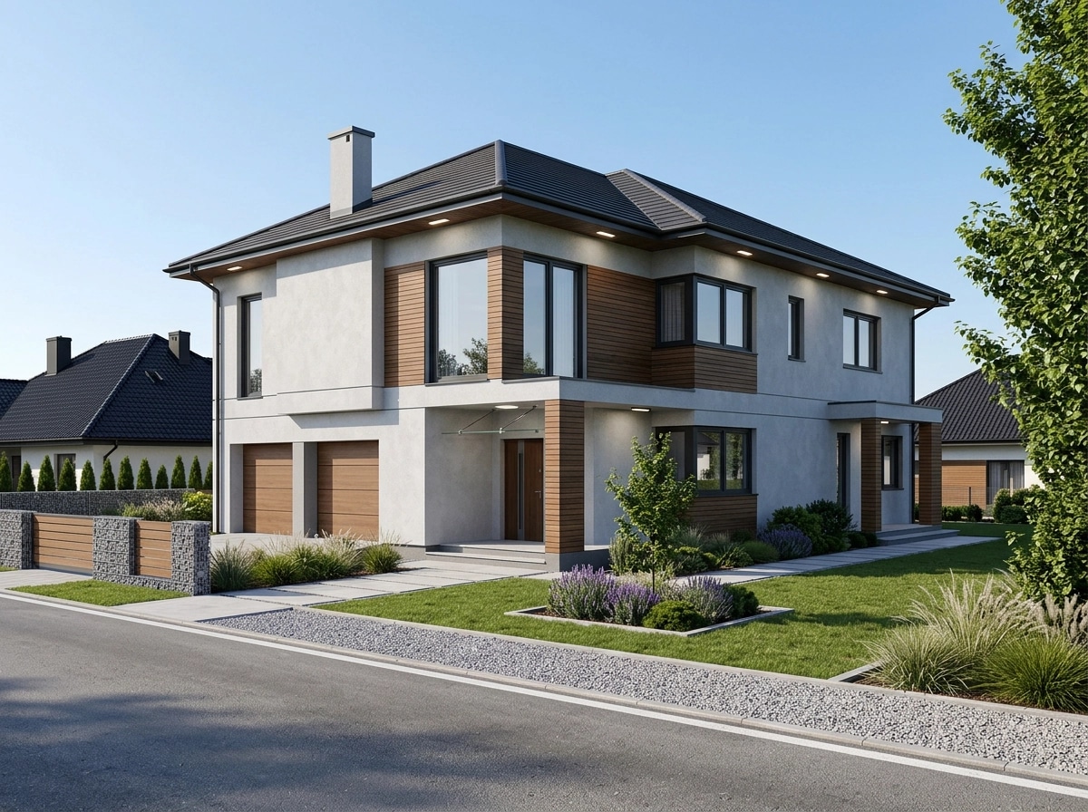 Contemporary Facade Cephe design — facade photo by GenRoom AI
