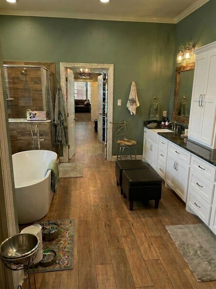 Modern Farmhouse Bathroom design — interior photo by GenRoom AI