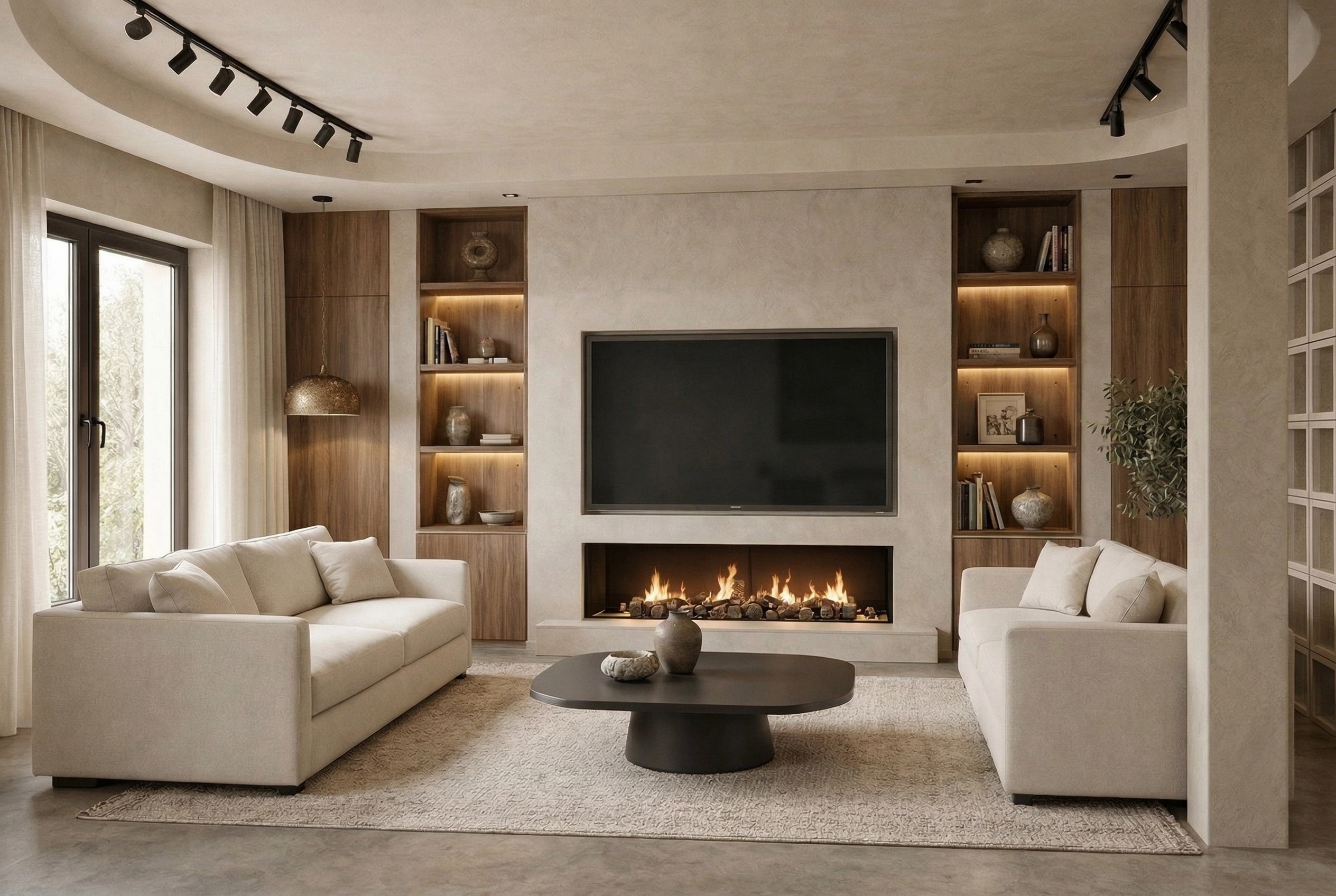 Interior design in Mediterranean style — Living Room by GenRoom AI