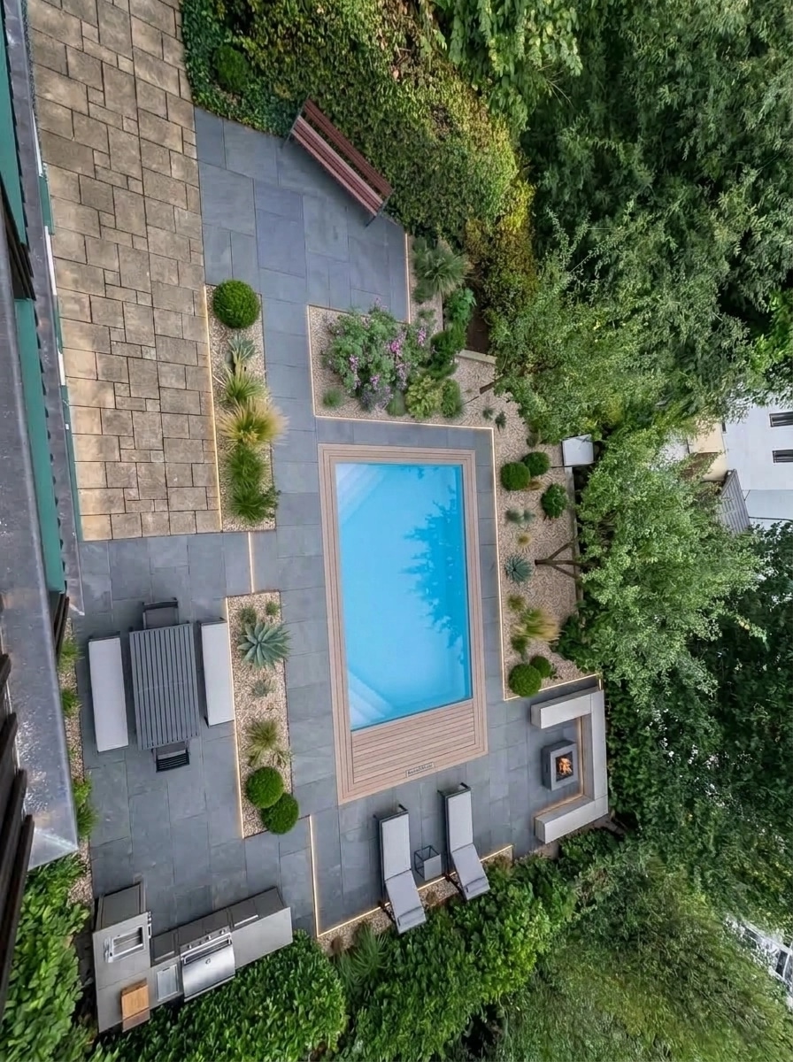 Landscape design in Minimalist Yard style — Yard by GenRoom AI