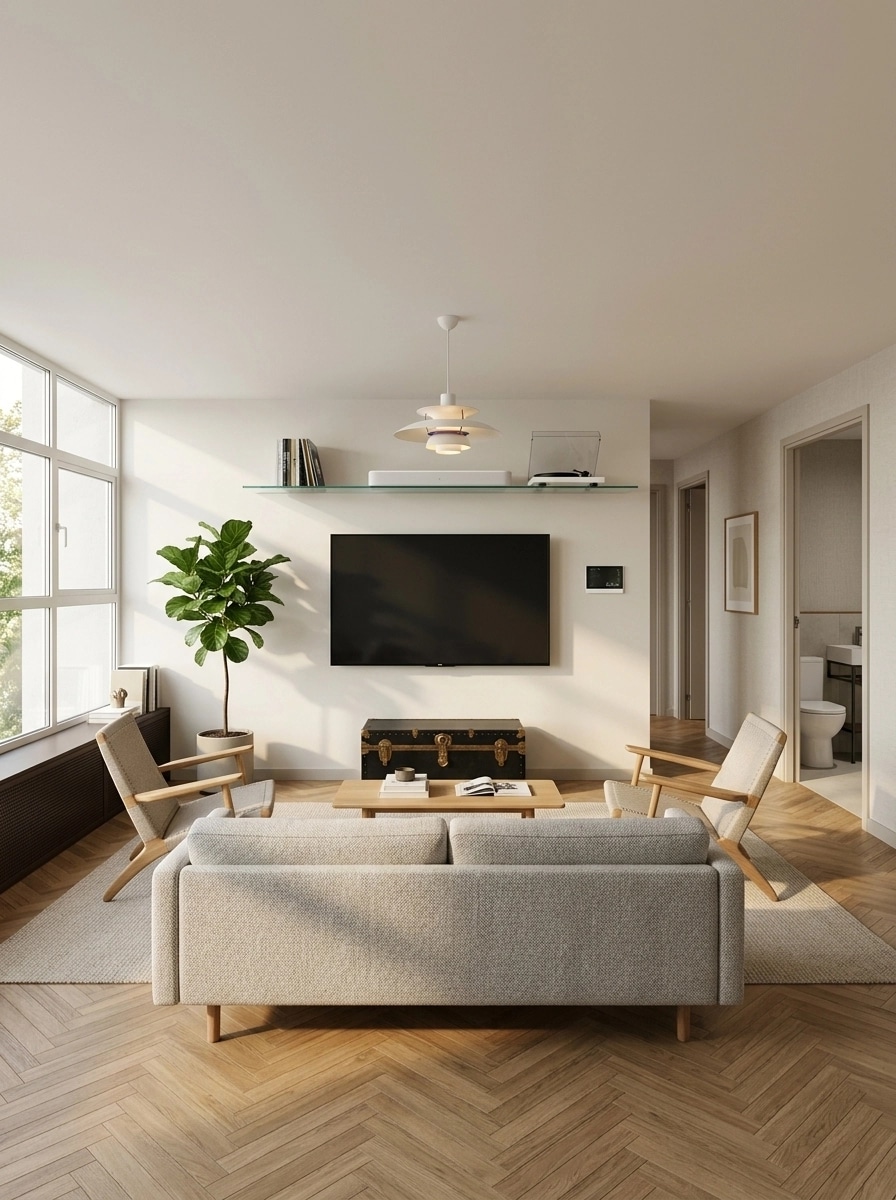 Scandinavian Living Room design — interior photo by GenRoom AI
