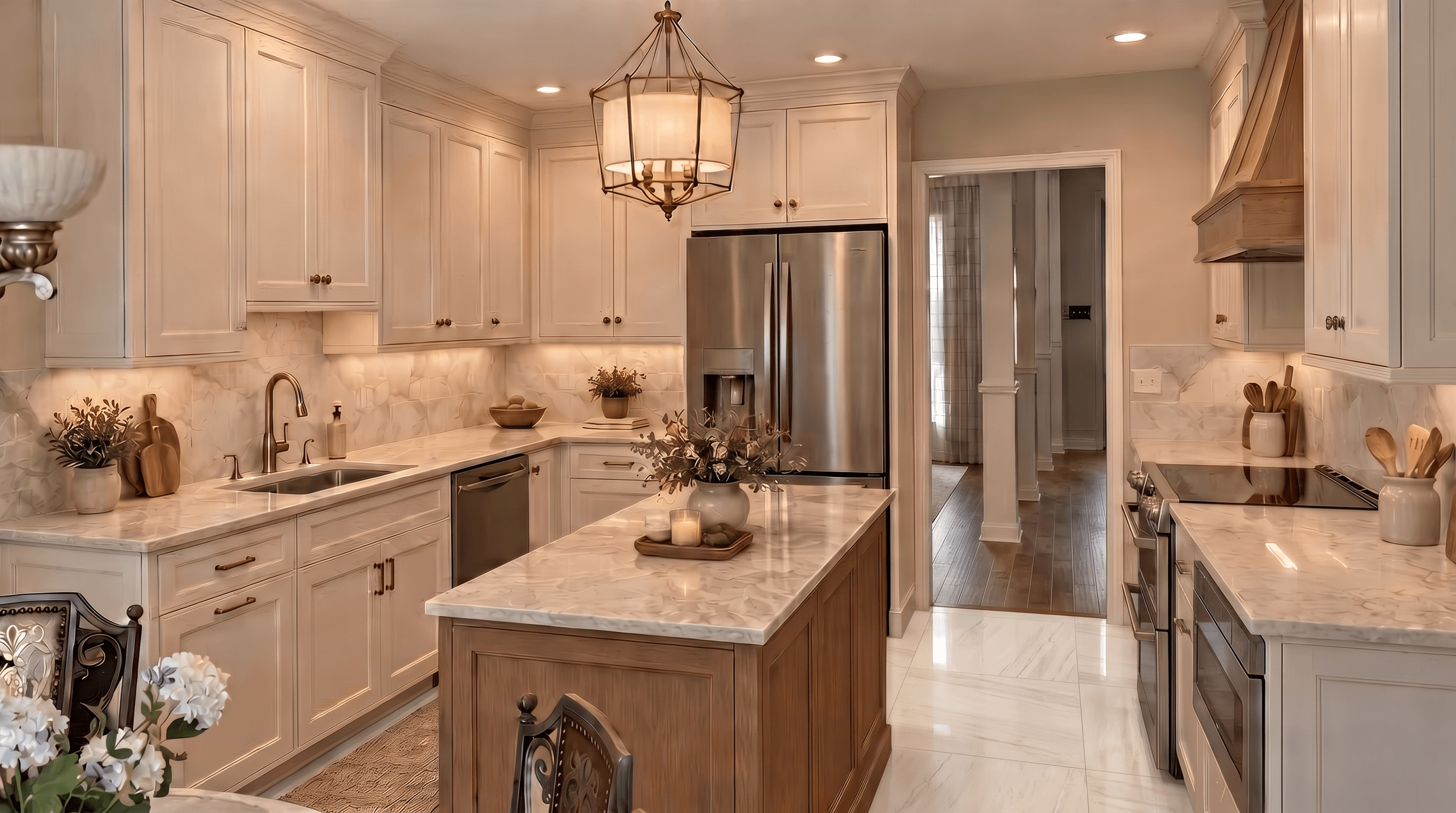 Kitchen interior in Classic style — photo by GenRoom AI