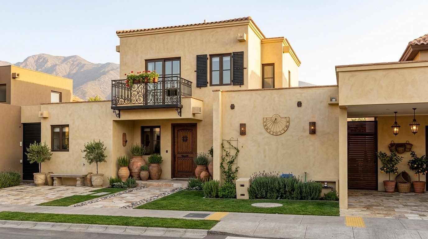 Facade design in Mediterranean Facade style — Facade by GenRoom AI