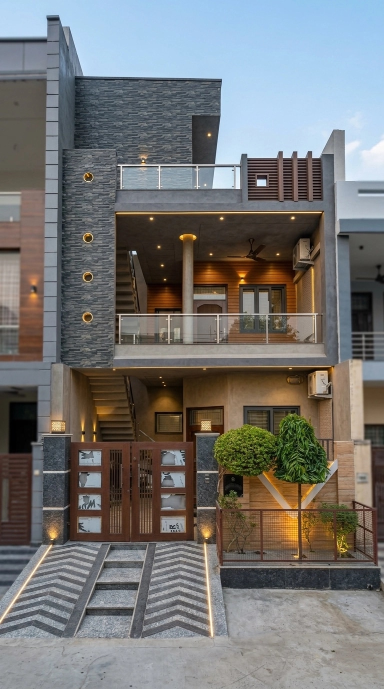 Contemporary Facade Facade design — facade photo by GenRoom AI