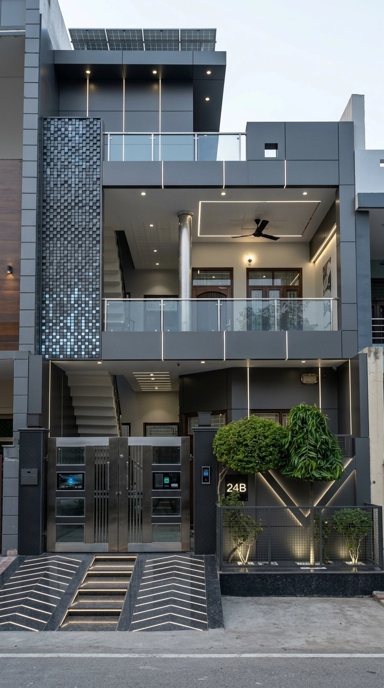 Hi-Tech Facade Façade design — facade photo by GenRoom AI