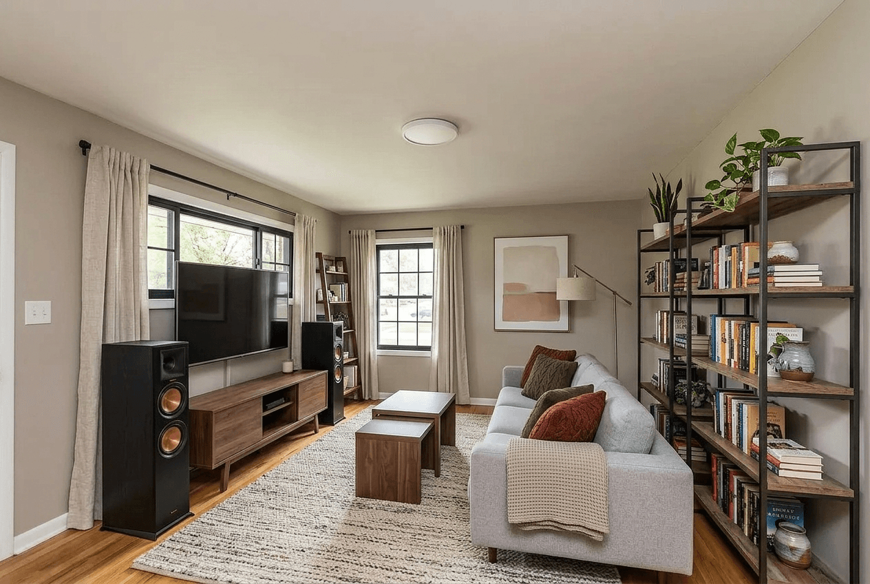 Living Room interior in no_style style — photo by GenRoom AI