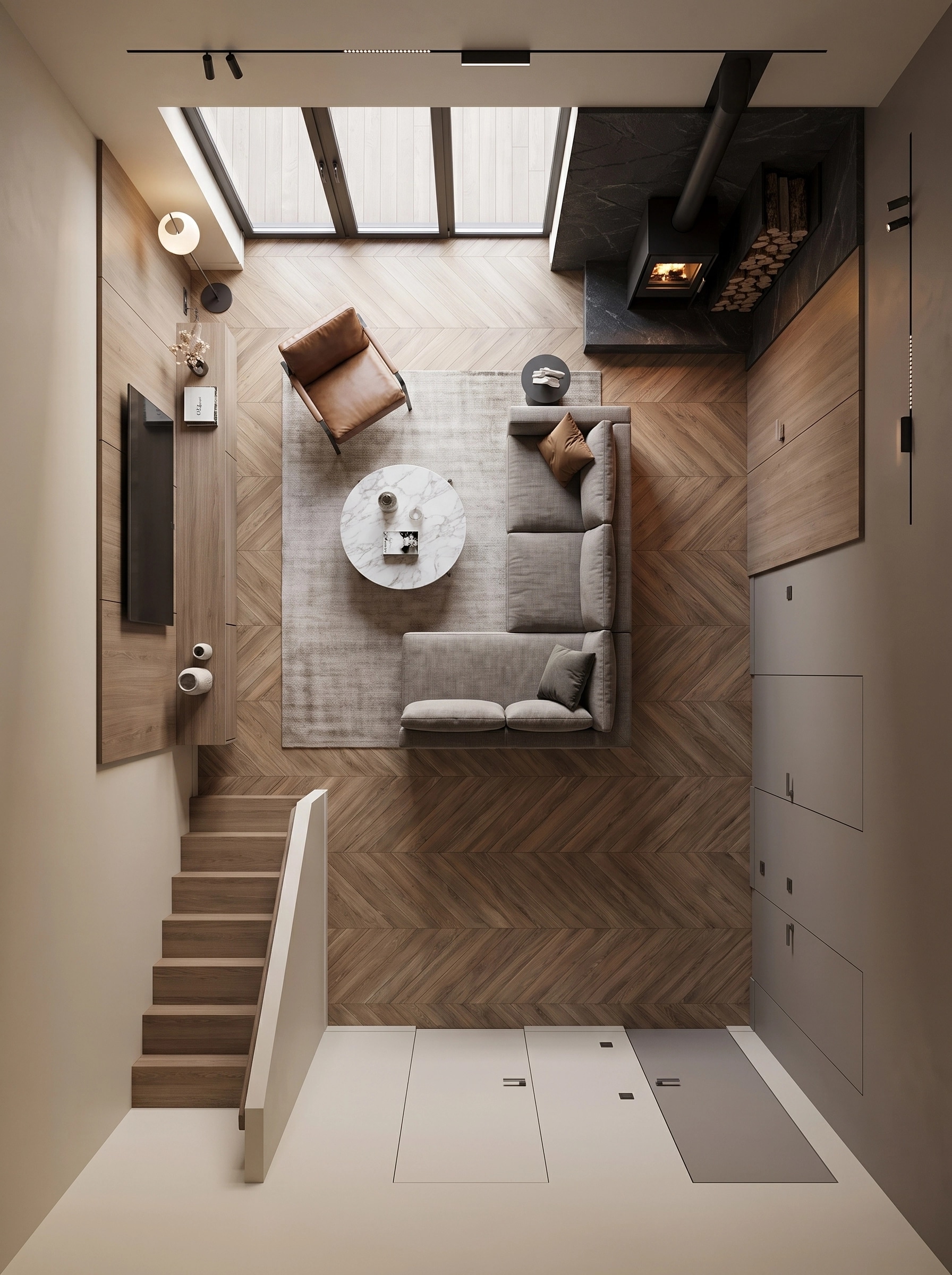 Interior design in Contemporary style — Living Room by GenRoom AI