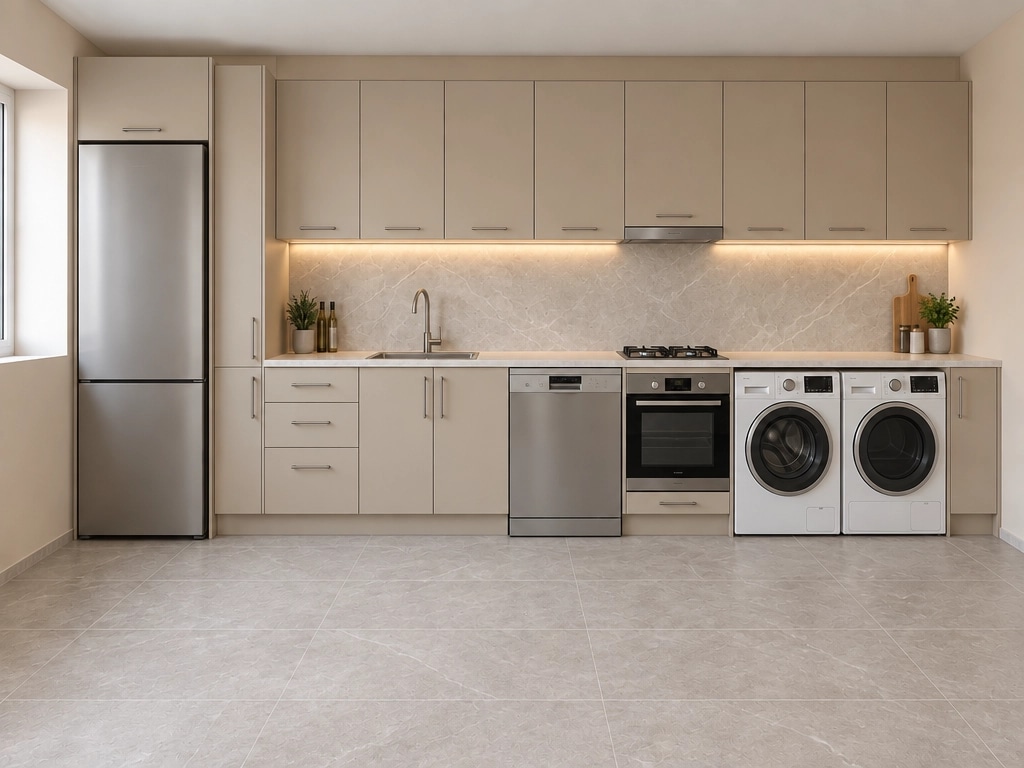 Kitchen interior in no_style style — photo by GenRoom AI