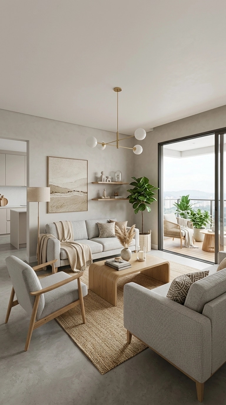 Scandinavian Living Room design — interior photo by GenRoom AI
