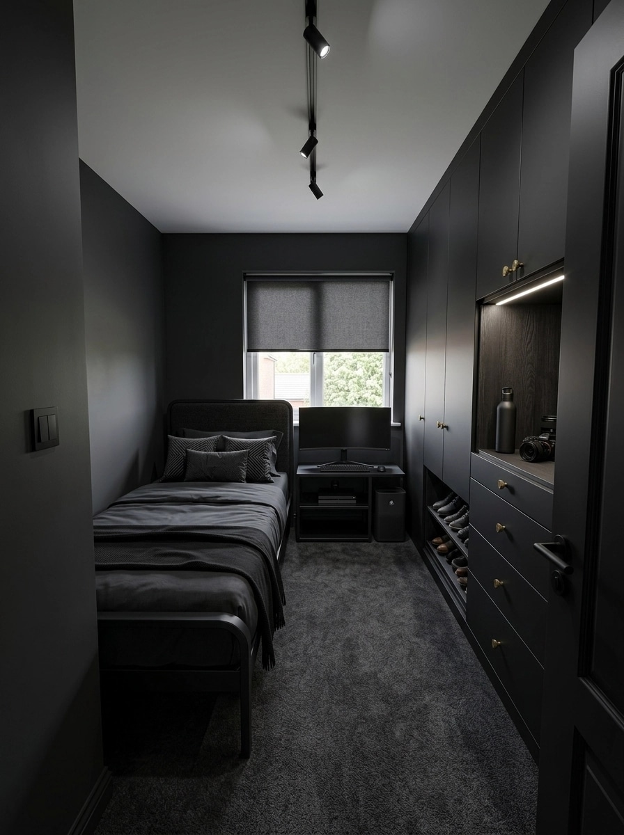 Interior design in Blacktec style — Bedroom by GenRoom AI