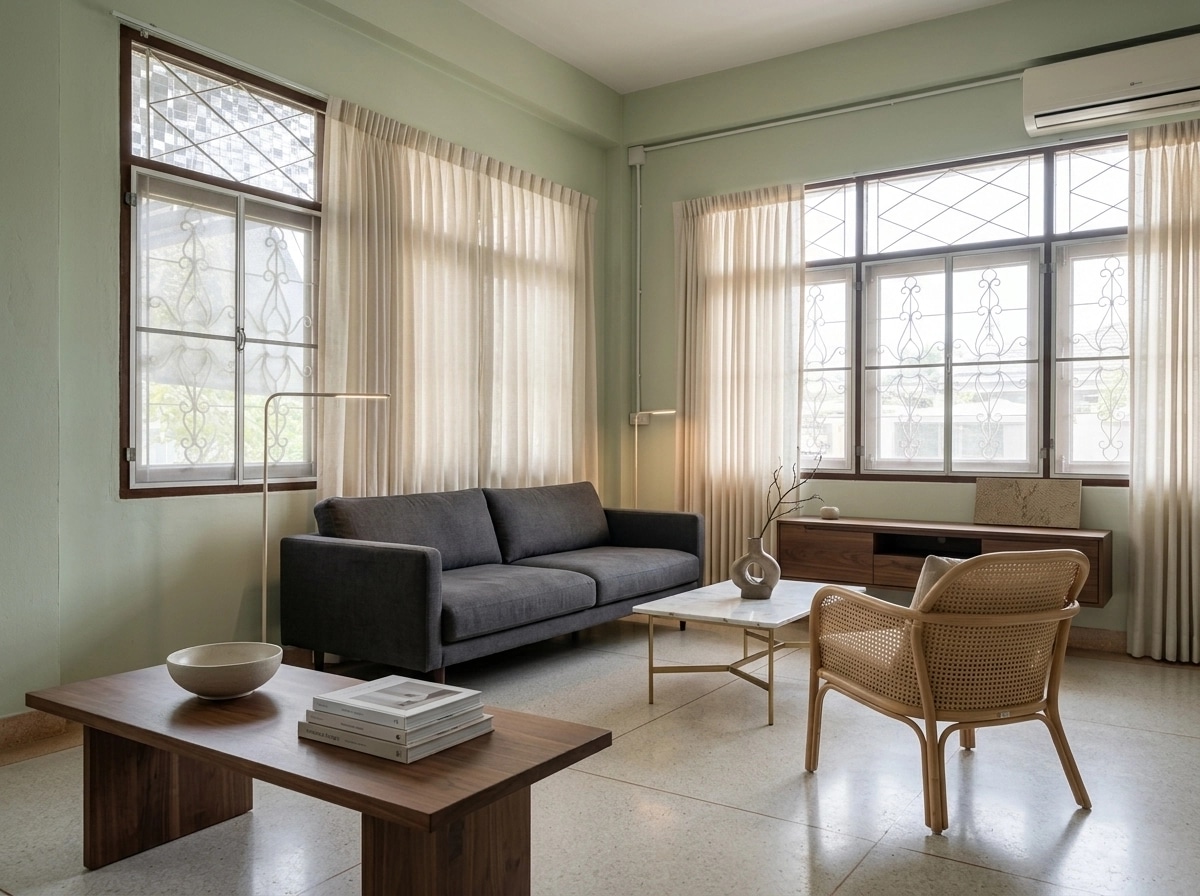 Minimalism Living Room design — interior photo by GenRoom AI